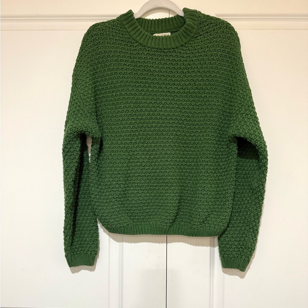 Universal Thread Forest Green Crew Neck Knit Sweater sz L